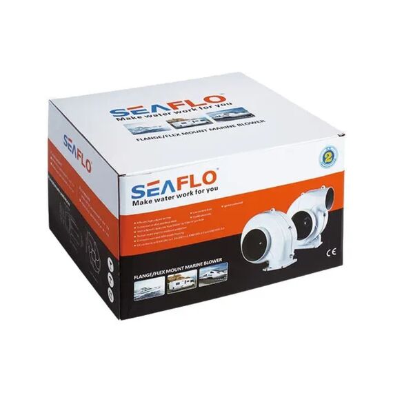 Blower de Ventilação / Exaustor de Porão a Prova D´Água - 4 pol. Caracol - Seaflo