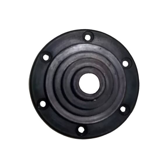 Borracha Passa Cabo Escalonada 100mm - Furo até 70mm - Preta