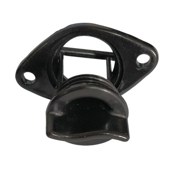 Bujão de Dreno / Bueira Plástica c/ Junta de Vedação - Tam: 25mm - Cor: Preto