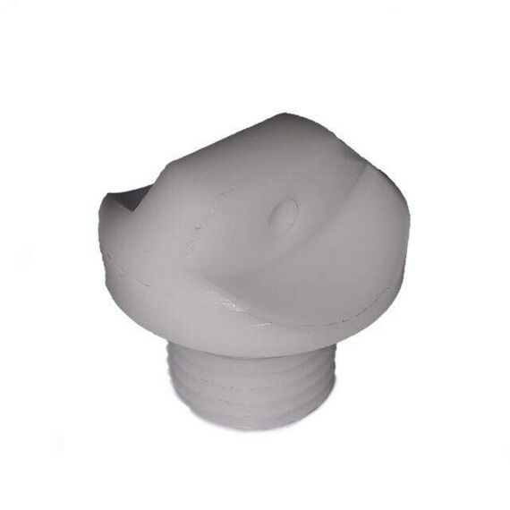 Bujão de Dreno / Bueira Plástica s/ Flange - Cor: Branco - Rosca Focker