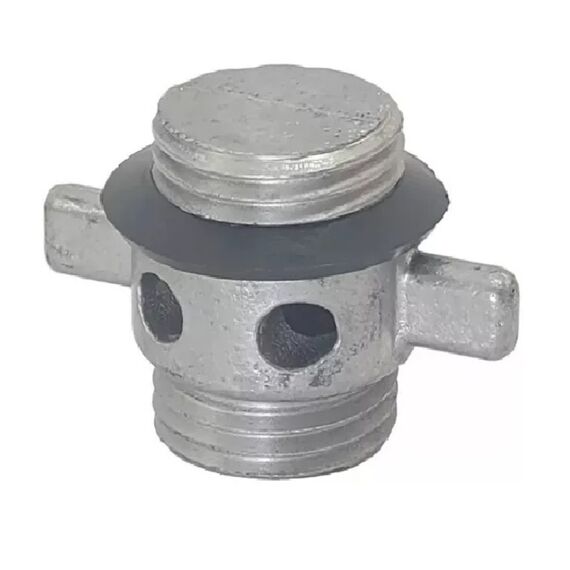 Bujão de Dreno em Alumínio c/ Junta de Vedação - Viveiro - Tam: 25mm