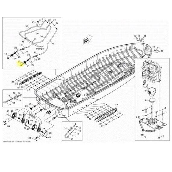 Bujão de Dreno JetSki SEA DOO - 4 Tempos - Cor: Preto
