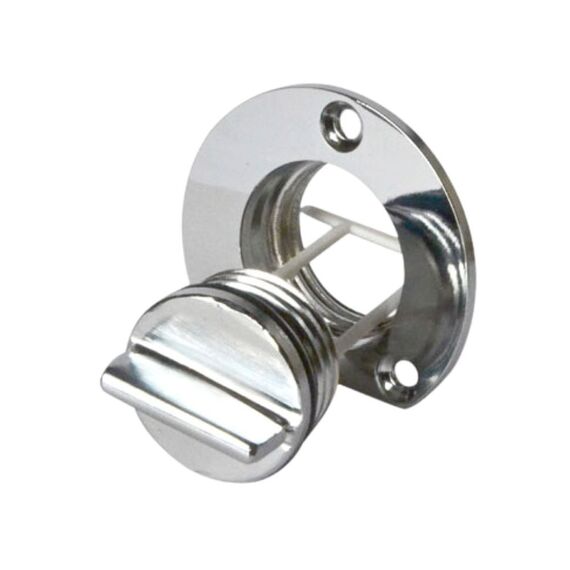 Bujão De Dreno Para Embarcação Em Latão Cromado 1-1/4 ou 32mm