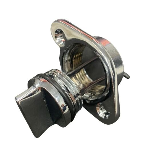 Bujão De Dreno Para Embarcação Em Latão Cromado 1" ou 25mm"