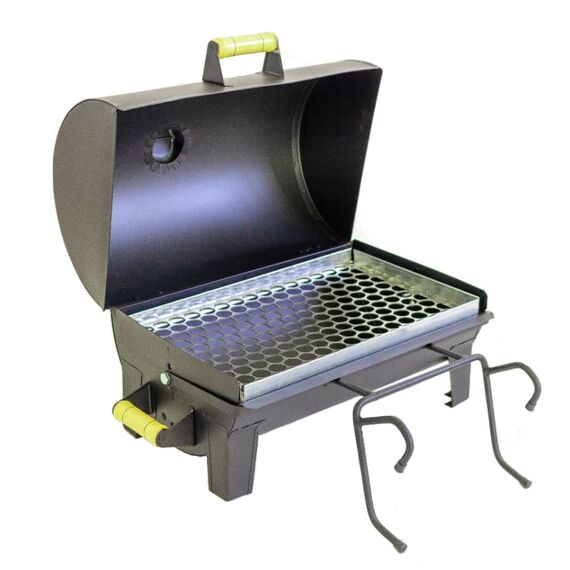 Churrasqueira a Carvão Preta Bafinho Com Suporte P/ Embarcações - Tam: 40 x 25