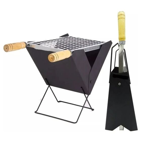 Churrasqueira a Carvão X-Prática Preta N02 - Tam: 40 x 25