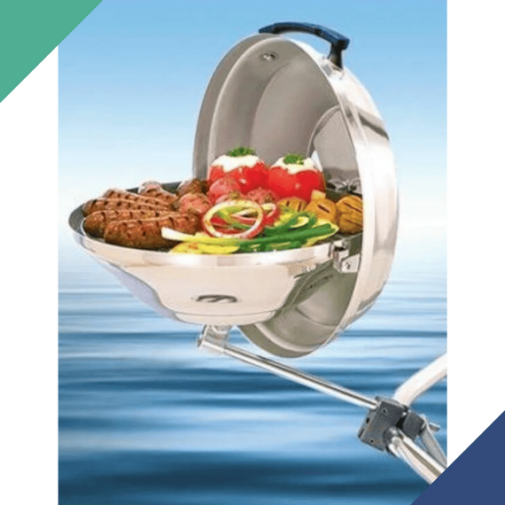 Churrasqueira a Carvão Em Aço Inox P/ Embarcações - Tam: Original - Magma