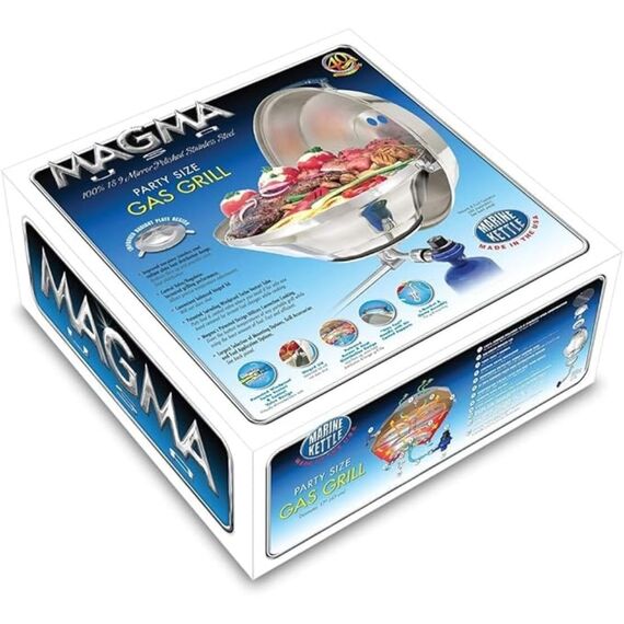 Churrasqueira a Gás Em Aço Inox P/ Embarcações - Tam: Família - Magma