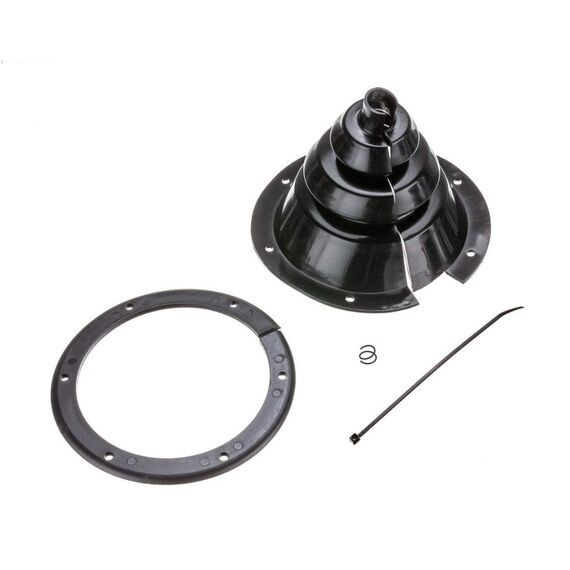 Coifa Passa Cabo / Acoplamento em PVC - 4 polegadas - Preta