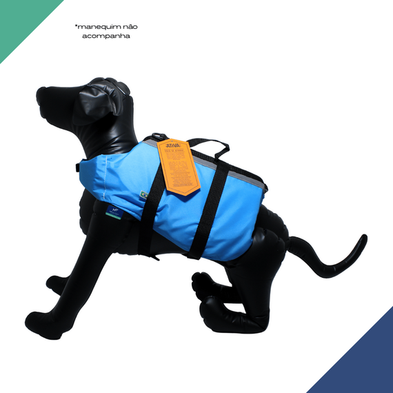Colete Salva-Vidas Pet Vest - Tamanho G - Ativa - AZUL