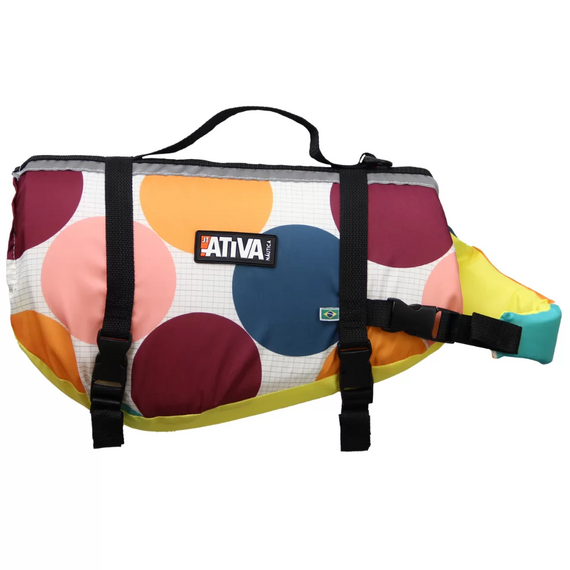 Colete Salva-Vidas Pet Vest - Tamanho GG - Ativa - BOLAS