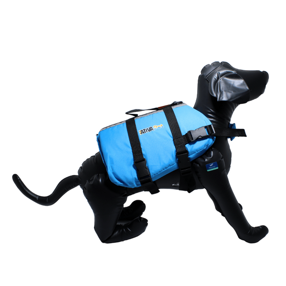 Colete Salva-Vidas Pet Vest - Tamanho P - Ativa - AZUL
