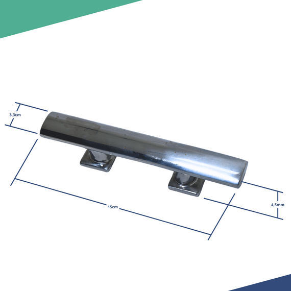 Cunho p/ Amarração (Amarra Cabo) - 15 cm - INOX Escandinavo