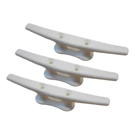 Cunho p/ Amarração (Amarra Cabo) - 16,5 cm - NYLON Branco