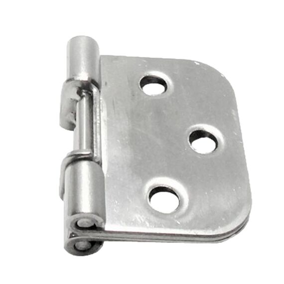 Dobradiça p/ Tampas e Portas Articulada em Aço Inox Estampado - Retangular 3 x 3