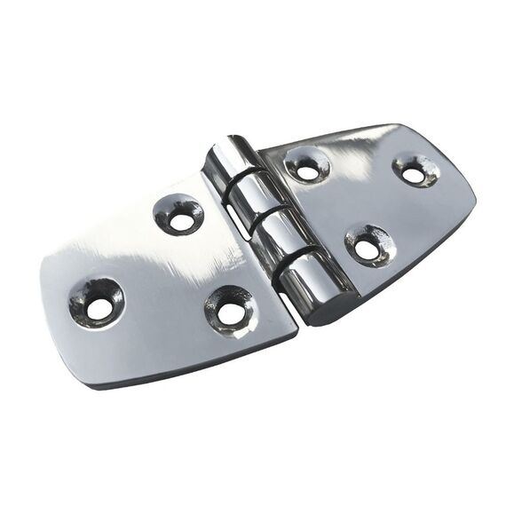 Dobradiça p/ Tampas e Portas em Aço Inox Estampado - 2-7/8 x 1-9/16 pol