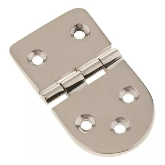 Dobradiça p/ Tampas e Portas em Aço Inox Estampado - Parafuso Externo 2 x 3