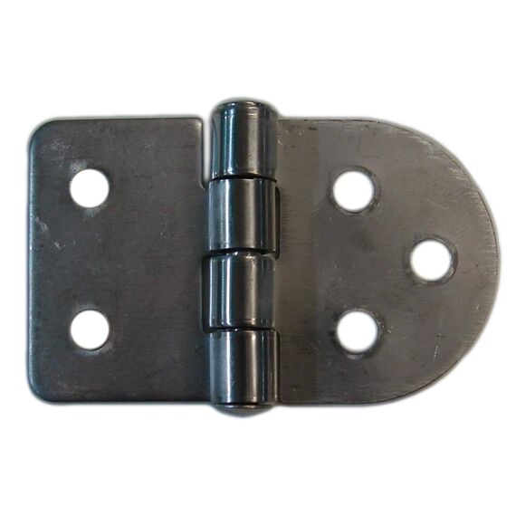 Dobradiça p/ Tampas e Portas em Aço Inox Estampado - Parafuso Interno 2 x 3