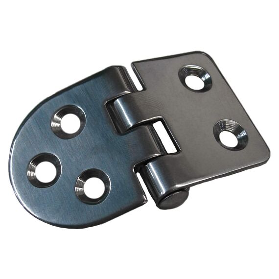 Dobradiça p/ Tampas e Portas em Aço Inox Estampado - Parafuso Interno 2 x 3