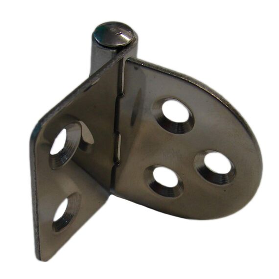 Dobradiça p/ Tampas e Portas em Aço Inox Estampado - Parafuso Interno 2 x 3