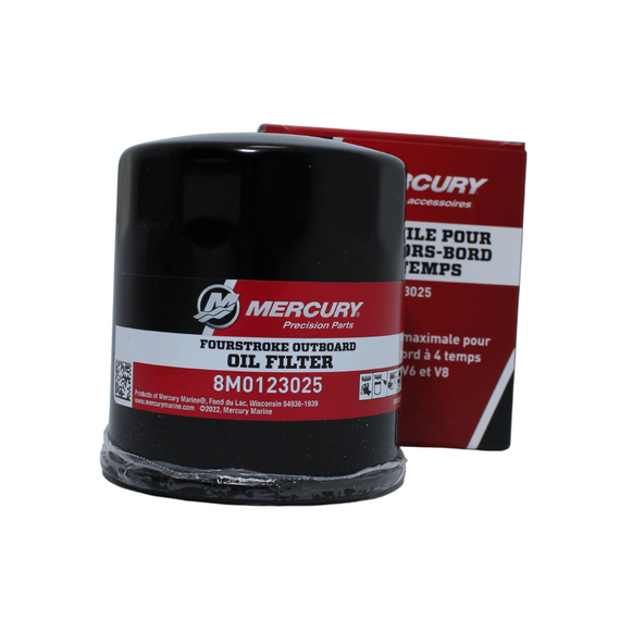 Filtro de Óleo para Motor de Popa MERCURY - 175 a 300HP - V6 e V8 - 4 tempos - 8M0123025