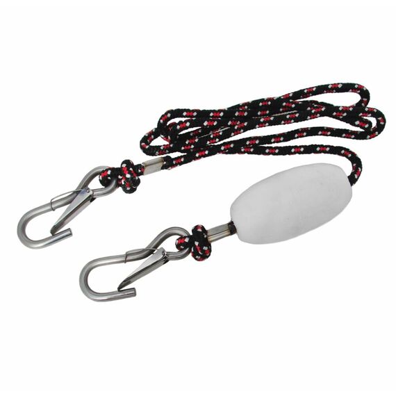 Kit Cabo Trançado + Boia Isopor + Mosquetão - Tam: 2,0 metros