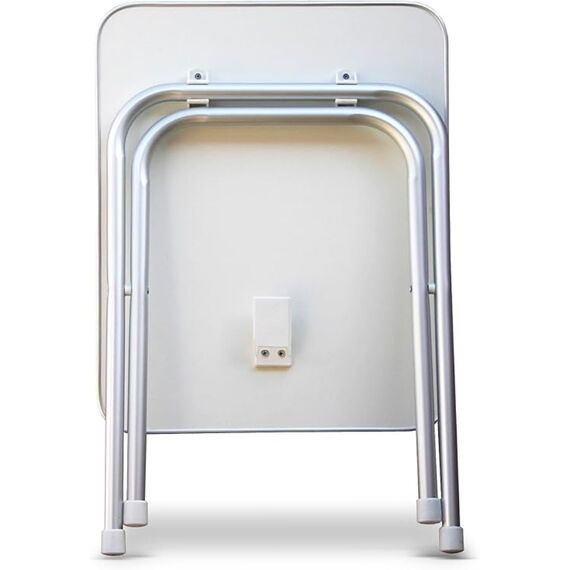 Mesa Náutica Dobrável c/ Pés em Alumínio - Retangular - Branca