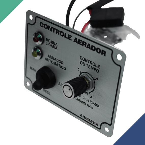 Painel de Controle do Aerador com Temporizador para Viveiro - Arieltek
