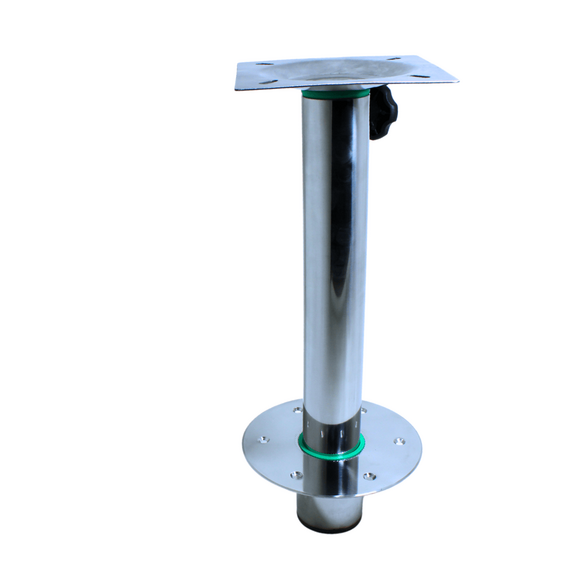 Pedestal Giratório de Banco em INOX p/ Barcos - 40cm