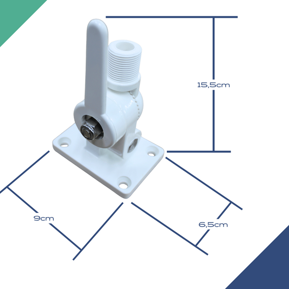 Suporte Articulado Para Antena VHF - Branco - SEACHOICE