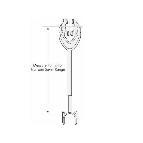 Suporte de Apoio de Rabeta p/ Viagem Attwood 78-101cm