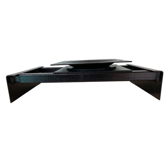 Suporte de Banco p/ Barcos de Alumínio Fixo (Rebitado) - 35CM - PRETO