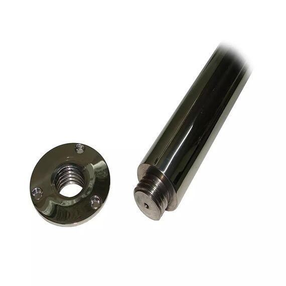 Suporte INOX em L Base Fixa p/ Deck c/ Tábua em Madeira p/ Churrasqueira de Embarcações