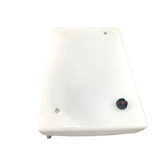 Tanque de Combustível p/ Embarcações s/ Pescador - Branco - 174 litros - Saídas p/ Gravidade e Retorno