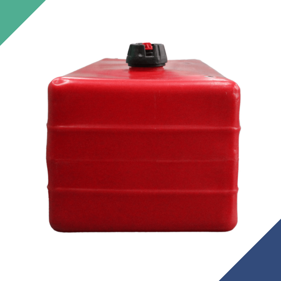 Tanque de Combustível p/ Embarcações s/ Pescador - VERMELHO - 60 litros