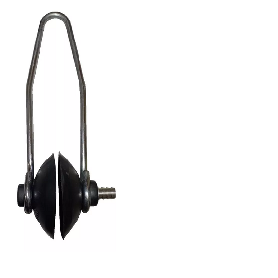 Telefone Orelhão Lava Motor - Entrada de Alumínio p/ Mangueira - PRATEADO