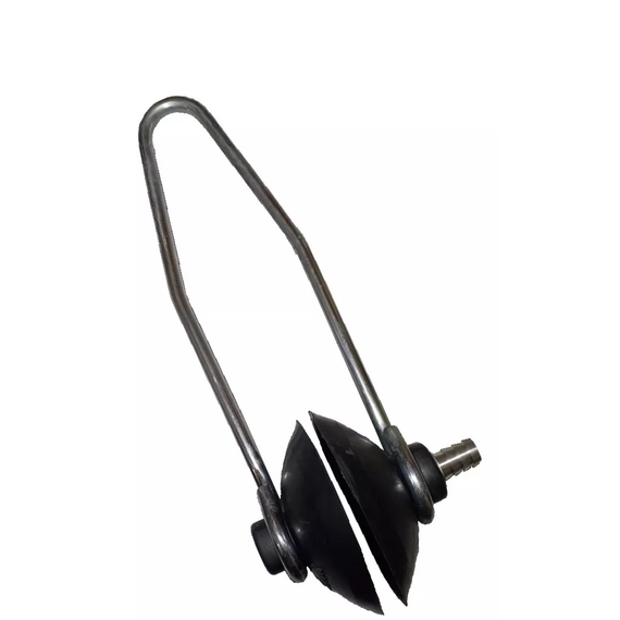 Telefone Orelhão Lava Motor - Entrada de Alumínio p/ Mangueira - PRATEADO