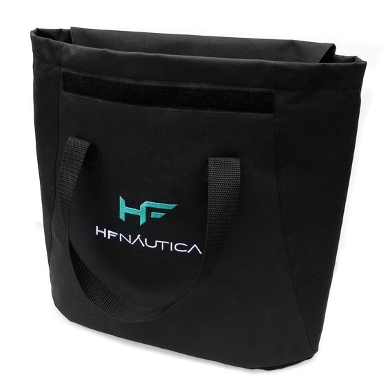 Bolsa HF Náutica p/ Guardar e Transportar Âncora e Cabo - Tamanho P - Preta Bordada