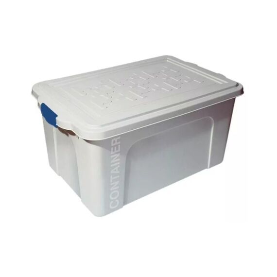 Container / Caixa Organizadora Plástica Universal c/ Tampa - 70 litros