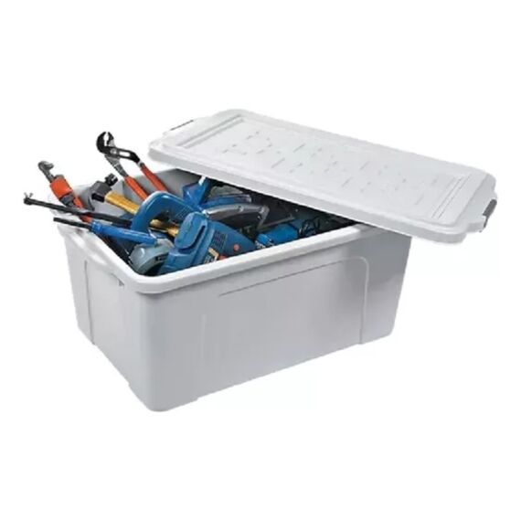 Container / Caixa Organizadora Plástica Universal c/ Tampa - 70 litros