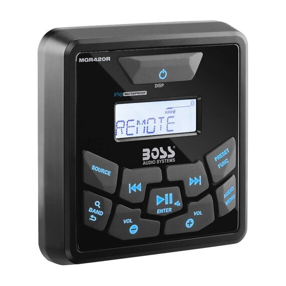 Controle Remoto c/ Fio p/ MP3 Multimedia Player Marinizado Boss Marine - MGR420R