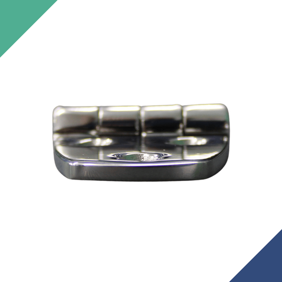 Dobradiça p/ Tampas e Portas Simétrica em Aço Inox Fundido - 6F - 77x37mm