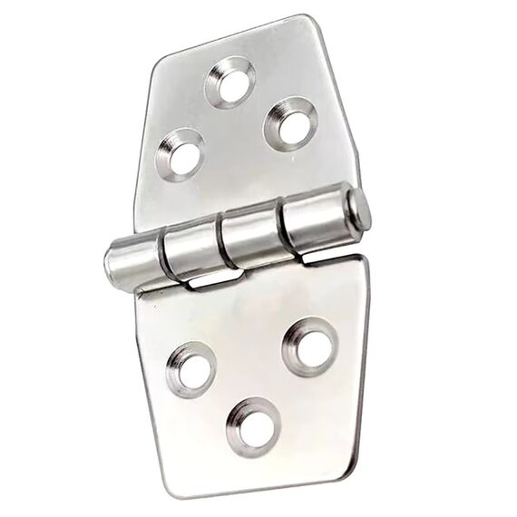 Dobradiça p/ Tampas e Portas Simétrica em Aço Inox Estampado - 38x70mm - 3 x 3