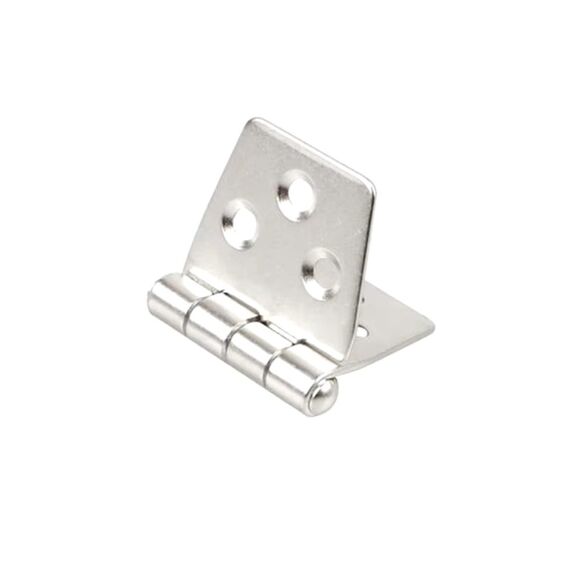 Dobradiça p/ Tampas e Portas Simétrica Reta em Aço Inox Estampado - 6F - 73x38mm