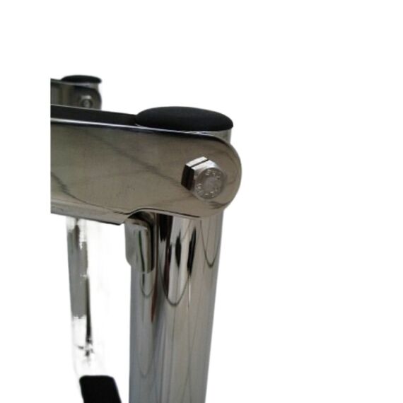 Escada em Aço Inox Retrátil p/ Embarcações Seachoice - 4 Degraus c/ Antiderrapante