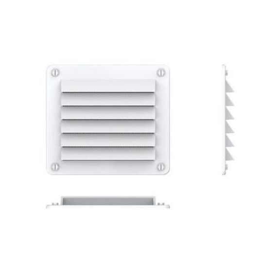 Grade de Ventilação Retangular em ABS - 140 x 125 mm