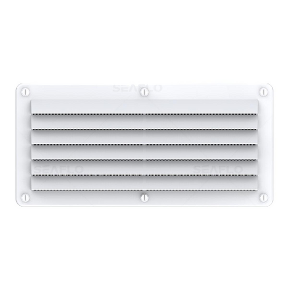 Grade de Ventilação Retangular em ABS - 264 x 127 mm