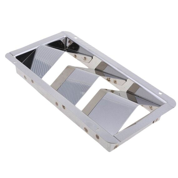 Grade de Ventilação Retangular em INOX - 210 x 111 mm