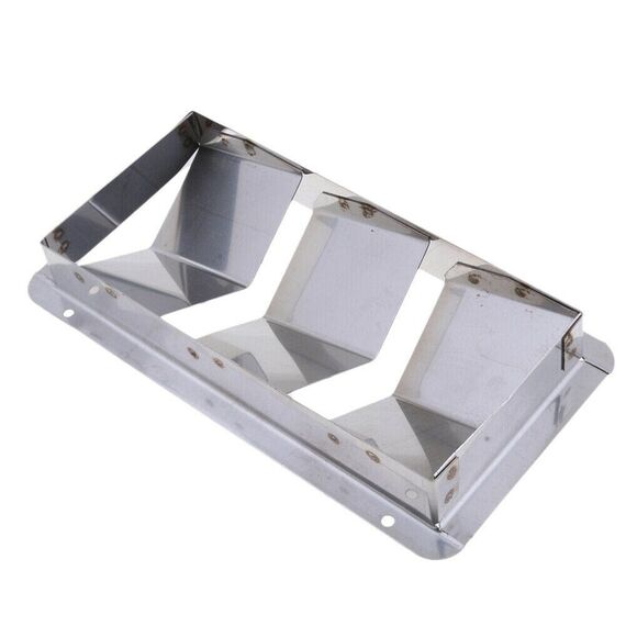 Grade de Ventilação Retangular em INOX - 210 x 111 mm