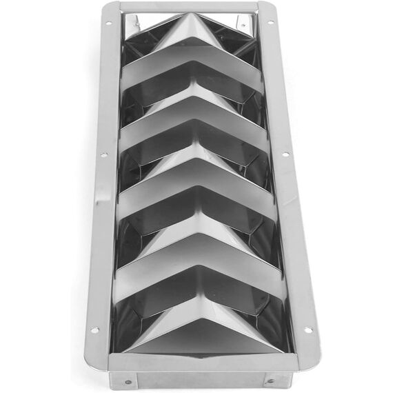 Grade de Ventilação Retangular em INOX - 325 x 111 mm